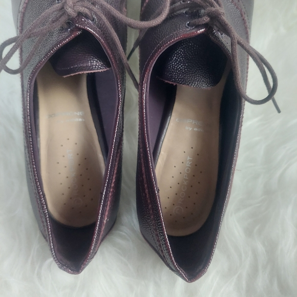 Rockport Lianna Brouge Oxford Leather Shoes Size 9.5 - Picture 7 of 11